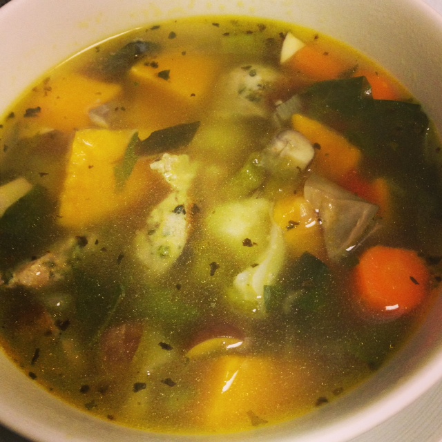 Chicken sausage and vegetable soup – Jenna Sauber